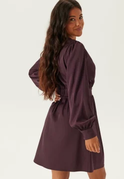 Wrap Satin Dress
