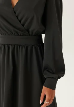 Wrap Satin Dress