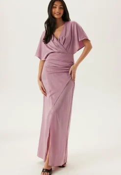 Wrap Satin Gown