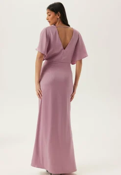 Wrap Satin Gown
