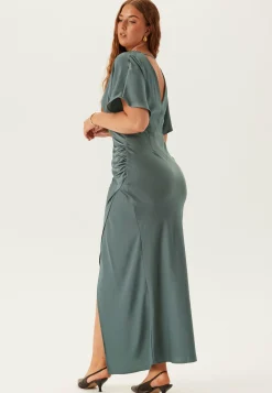 Wrap Satin Gown