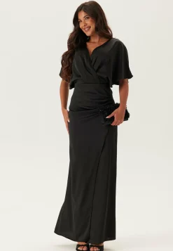 Wrap Satin Gown