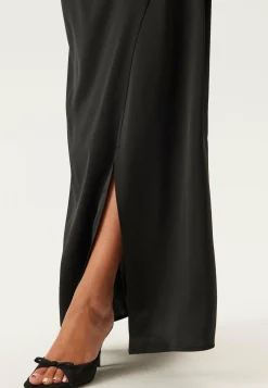 Wrap Satin Gown