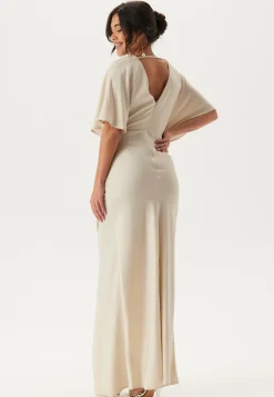 Wrap Satin Gown