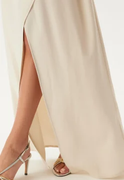 Wrap Satin Gown