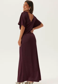 Wrap Satin Gown