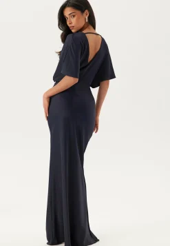 Wrap Satin Gown