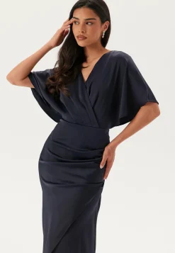 Wrap Satin Gown