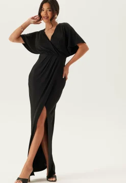 Wrap Slit Maxi Dress