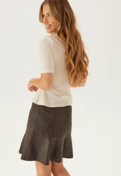 Yascolly Mw Naplon Leather Skirt